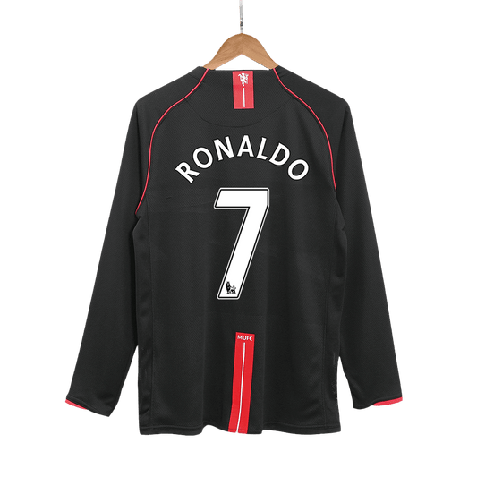 RONALDO #7 Manchester United Bortatröja 2007/08 Retro Tröja
 Svart