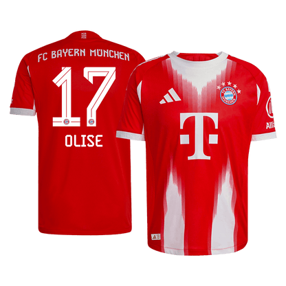 Bayern Munich Tröja OLISE #17 2025/26 Hemma Röd