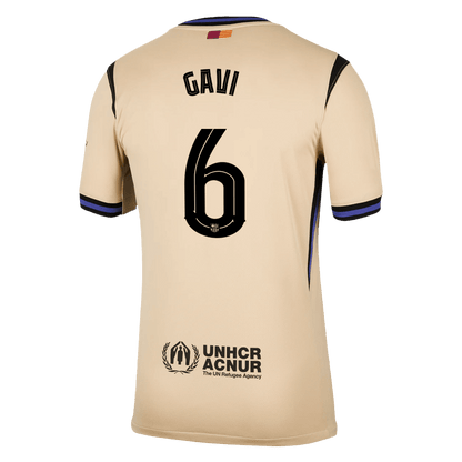 Barcelona Tröja GAVI #6 2025/26 Borta Gul - UCL-13