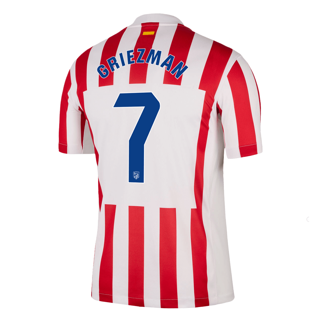 Atletico Madrid Tröja GRIEZMANN #7 2025/26 Hemma Röd & Vit-11