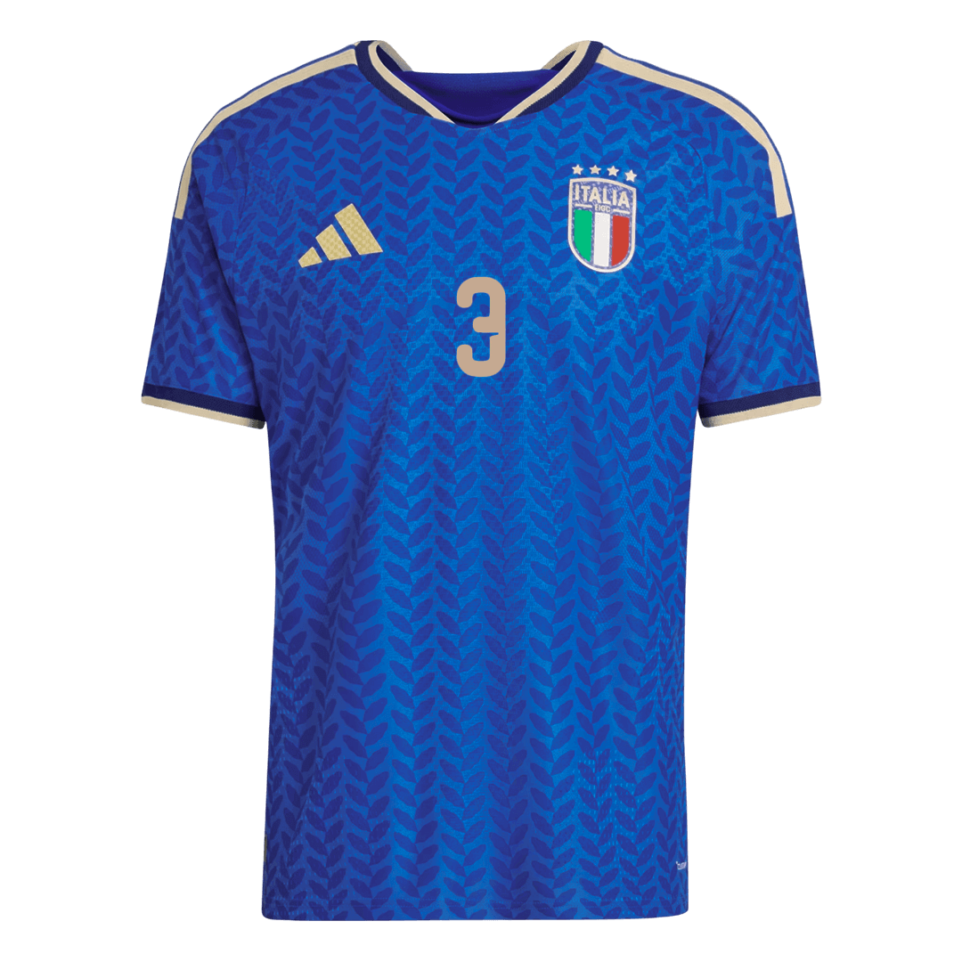 Italien Tröja DIMARCO #3 2026 Hemma Autentisk Blå-10
