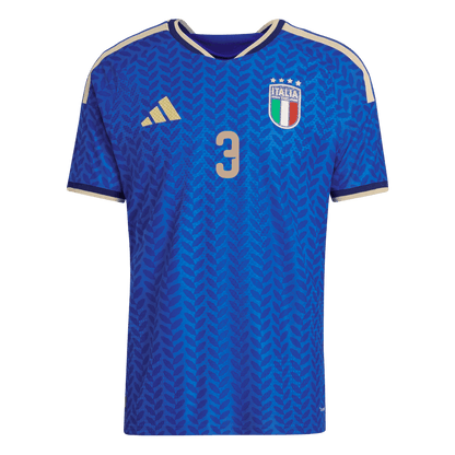 Italien Tröja DIMARCO #3 2026 Hemma Autentisk Blå-10
