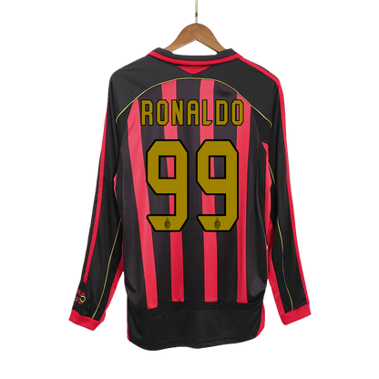 RONALDO #99 AC Milan Hemmatröja 2006/07 Retro Tröja
 Röd & Svart