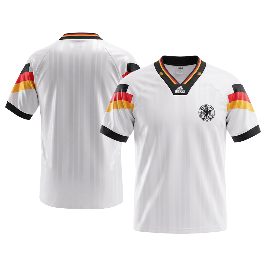 Tyskland Hemmatröja 1992 Retro Tröja
 Vit-7
