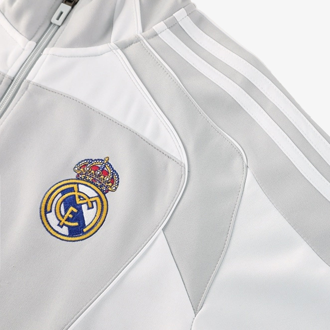 Real Madrid Hemma Träningsset (Jacka+Byxor) 2025/26 Grå