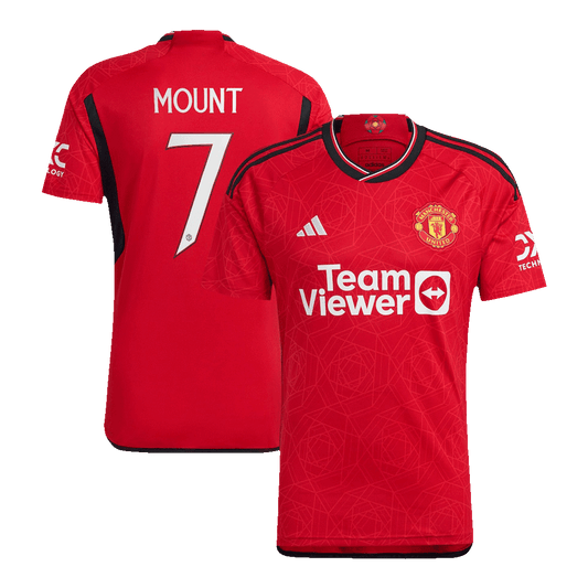 Manchester United Tröja MOUNT #7 2023/24 Hemma Röd - UCL