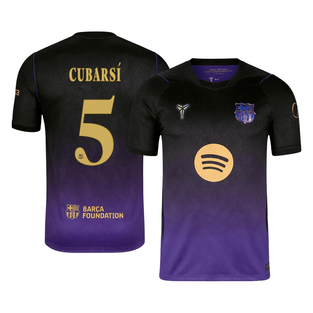 Barcelona Tröja CUBARSÍ #5 2026/27 Borta Black/Purple - UCL