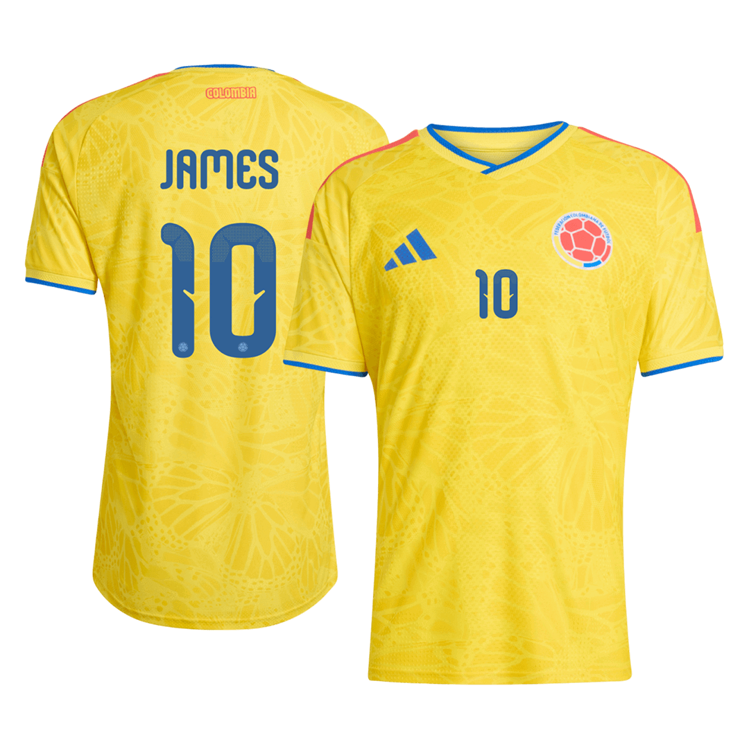 Colombia Tröja JAMES #10 2026 Hemma Autentisk Gul