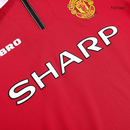 Manchester United Hemmatröja 1998/99 Retro Tröja-5