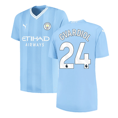 Manchester City Tröja GVARDIOL #24 2023/24 Hemma Blå