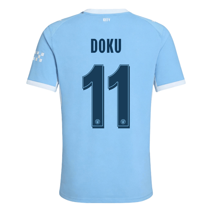 Manchester City Tröja DOKU #11 2026/27 Hemma Autentisk Blå - UCL-3
