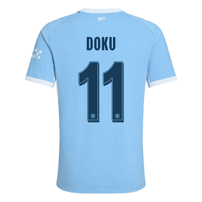Manchester City Tröja DOKU #11 2026/27 Hemma Autentisk Blå - UCL-3
