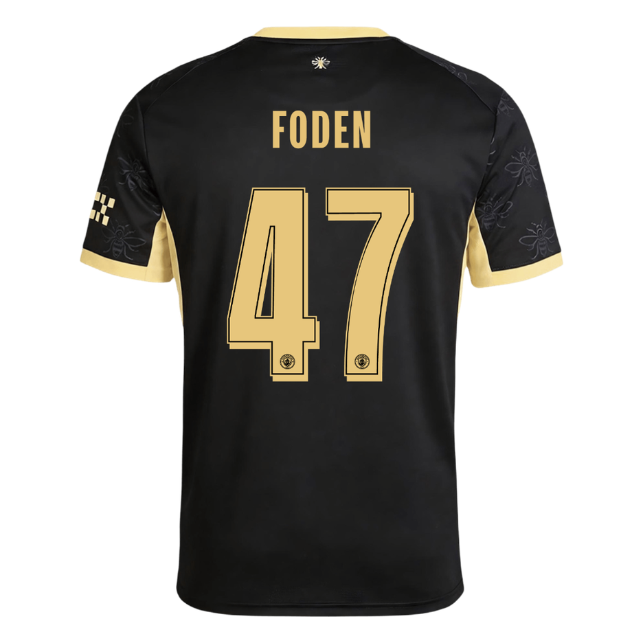 Manchester City Tröja FODEN #47 2026/27 Borta Svart - UCL