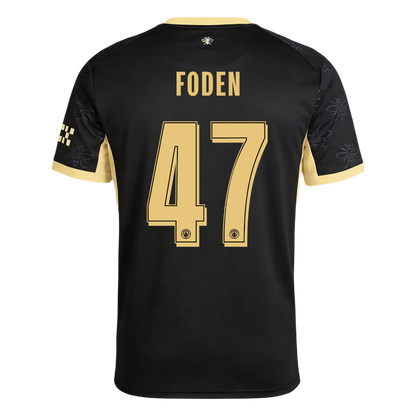 Manchester City Tröja FODEN #47 2026/27 Borta Svart - UCL-3
