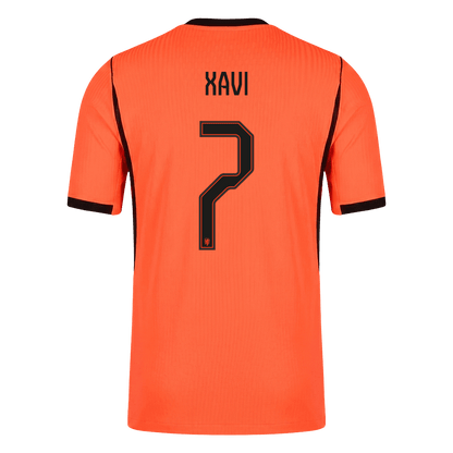 Nederländerna Tröja XAVI #7 2026 Hemma Autentisk Orange-10