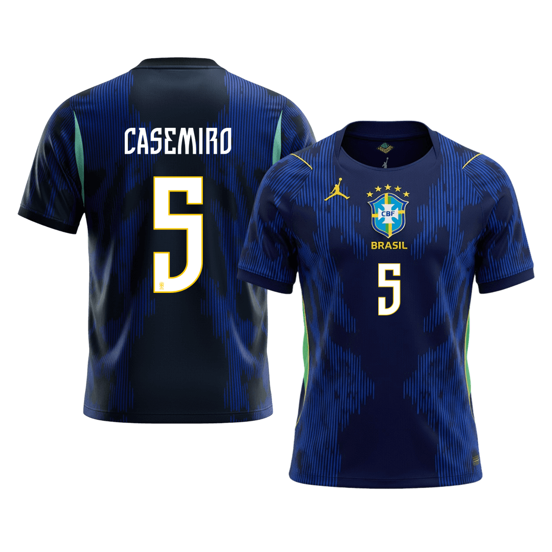 Brasilien Tröja CASEMIRO #5 2026 Borta Mörkblå