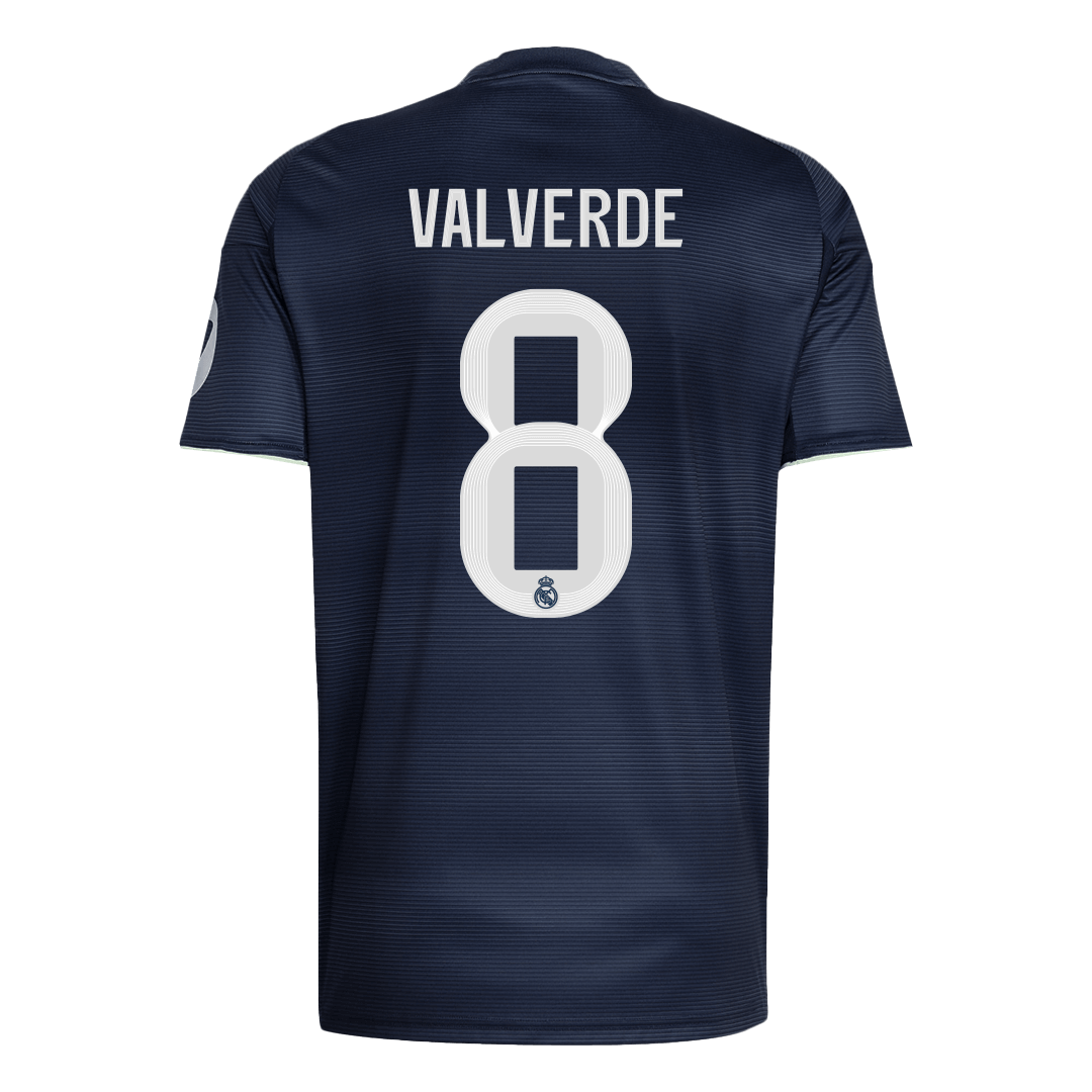 VALVERDE #8 Real Madrid Tröja 2025/26 Borta Premium Mörkblå