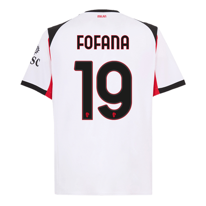 AC Milan Tröja FOFANA #19 2025/26 Borta Vit-13