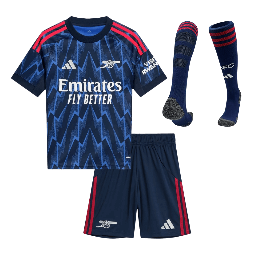 Arsenal Tröja 2025/26 Bortaställ Blå Barn