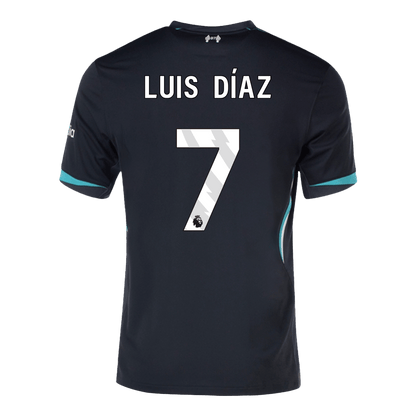 Liverpool Tröja LUIS DÍAZ #7 2024/25 Borta-10