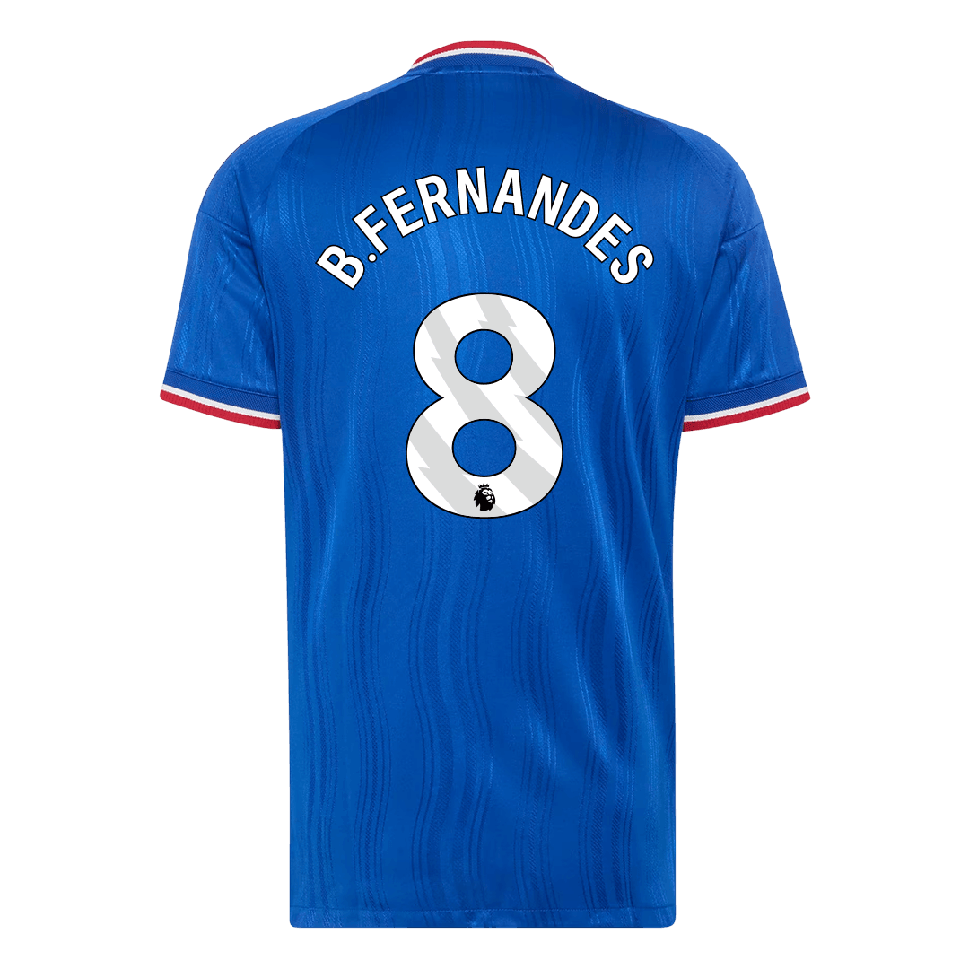 Manchester United Tröja B. FERNANDES #8 2026/27 Borta Autentisk Blå-3