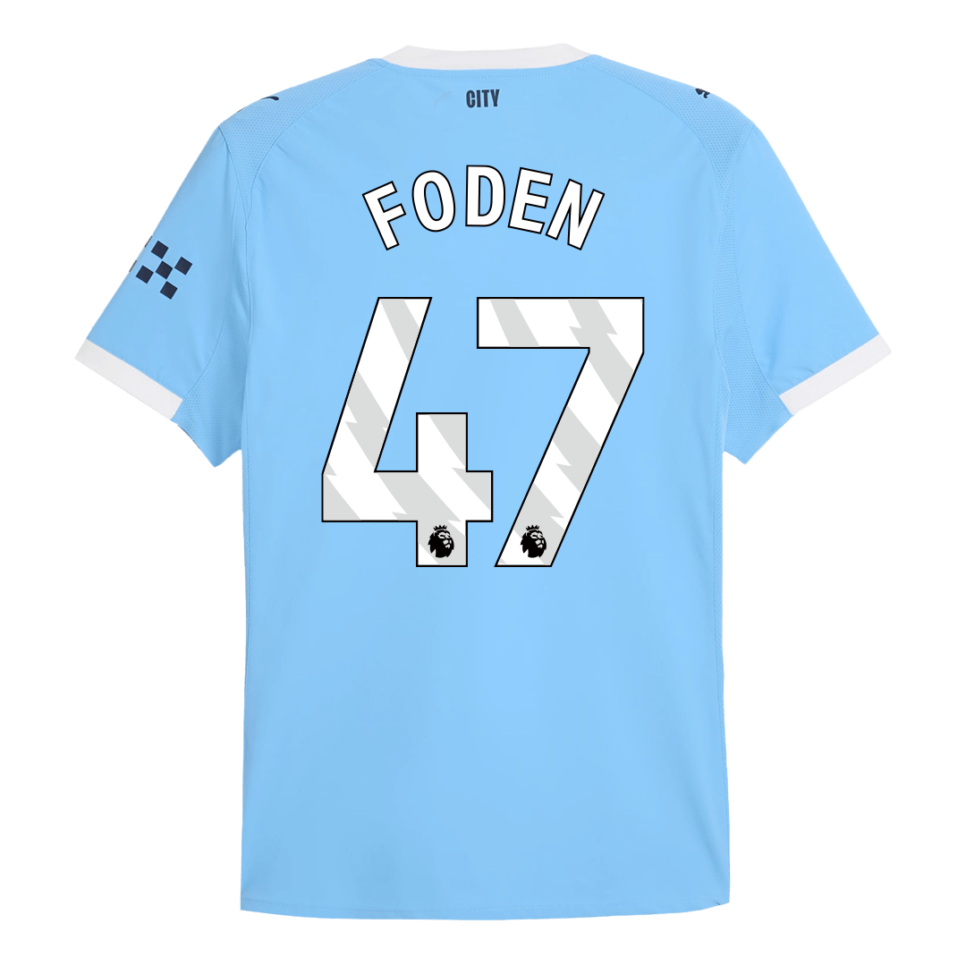 Manchester City Tröja FODEN #47 2025/26 Hemma Blå