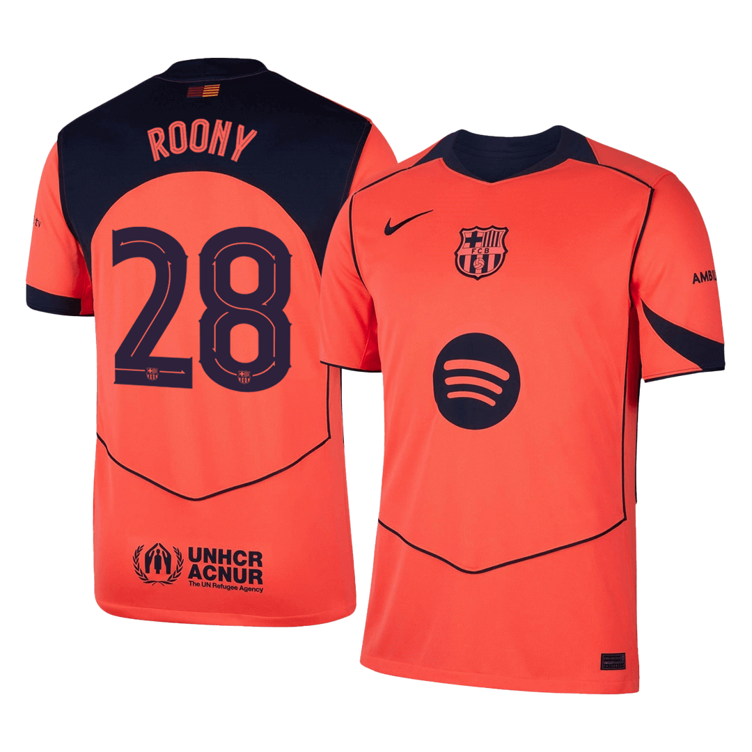 Barcelona Tröja ROONY #28 2025/26 Tredje Orange
