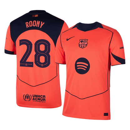 Barcelona Tröja ROONY #28 2025/26 Tredje Orange