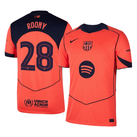 Barcelona Tröja ROONY #28 2025/26 Tredje Orange