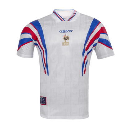 Frankrike Bortatröja Euro 1996 Retro Tröja
 Vit