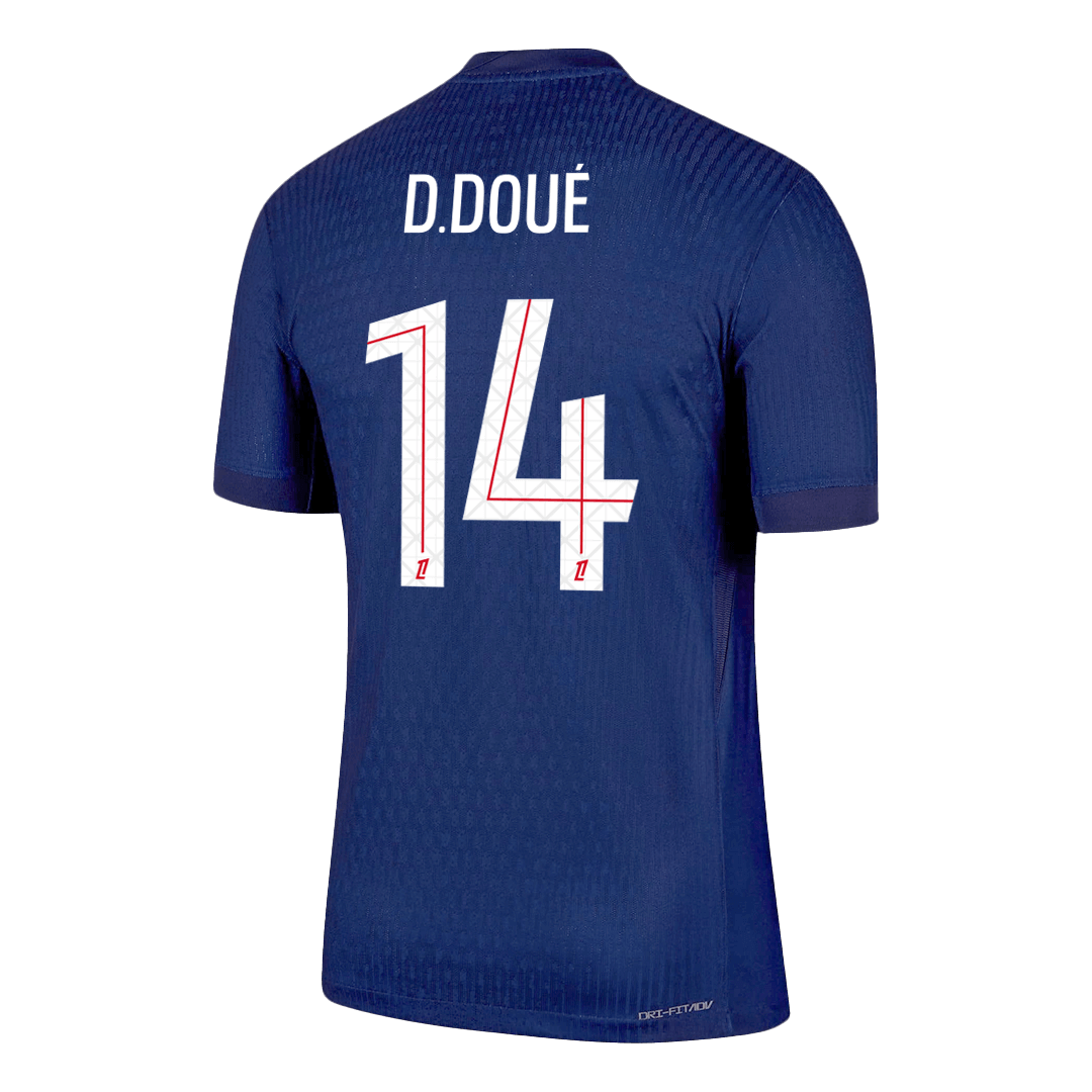 PSG Tröja D.DOUÉ #14 2025/26 Hemma Mörkblå-9