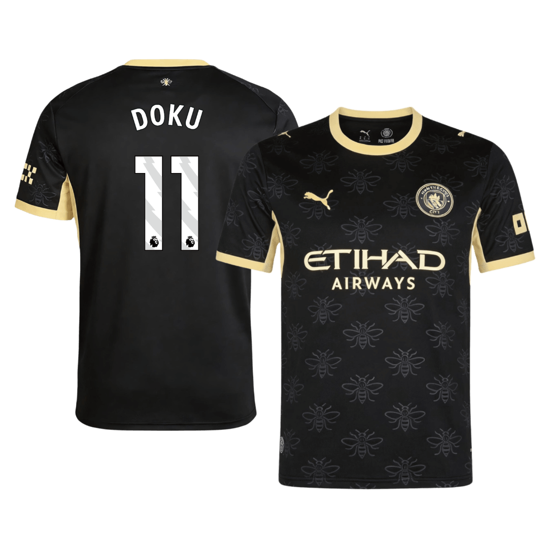 Manchester City Tröja DOKU #11 2026/27 Borta Svart