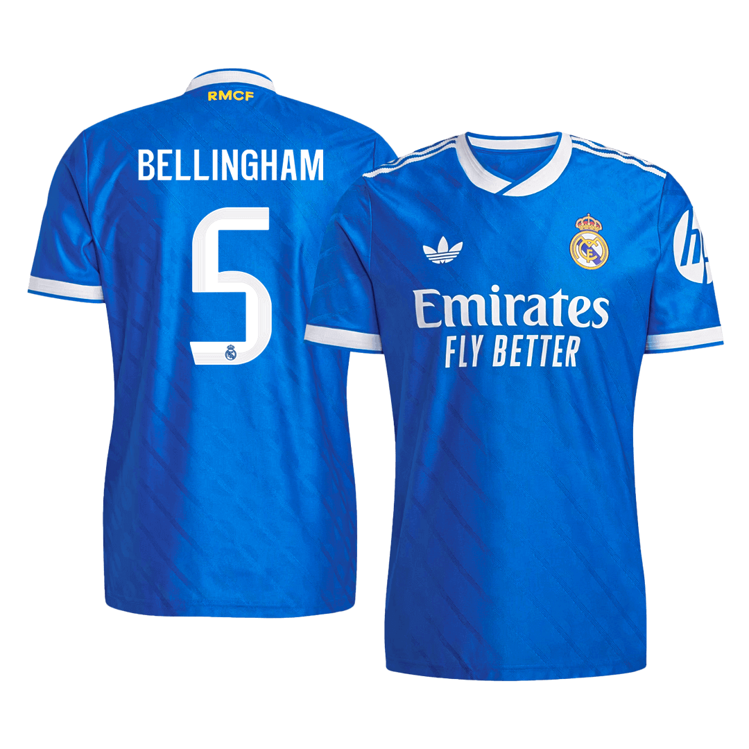 Real Madrid Tröja BELLINGHAM #5 2025/26 Tredje Blå