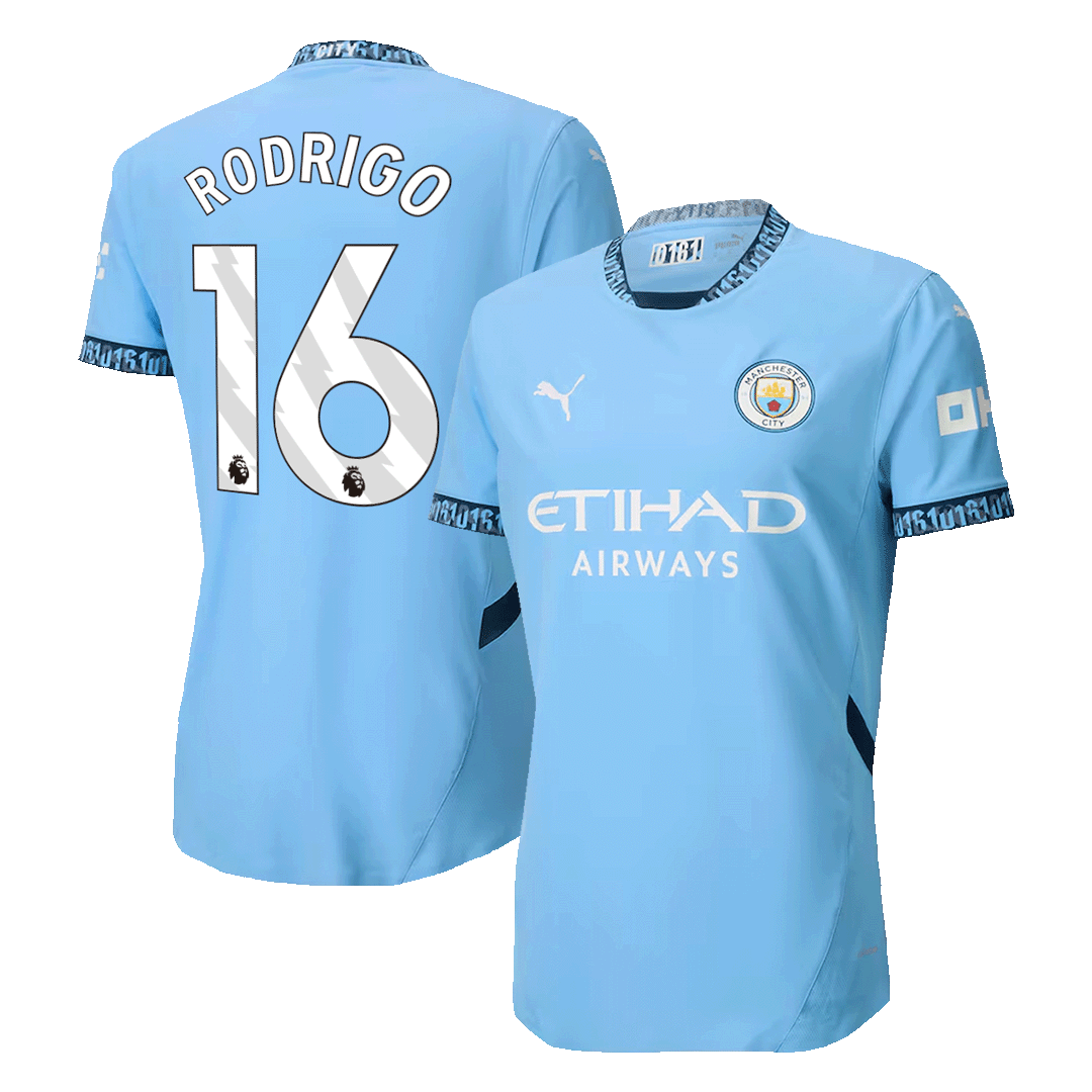 Manchester City Tröja RODRIGO #16 2024/25 Hemma Blå