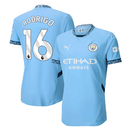 Manchester City Tröja RODRIGO #16 2024/25 Hemma Blå