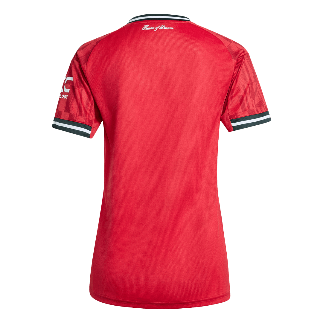 Manchester United Tröja 2025/26 Hemma Röd Dam-10