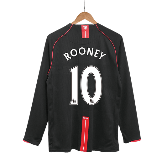 ROONEY #10 Manchester United Bortatröja 2007/08 Retro Tröja
 Svart