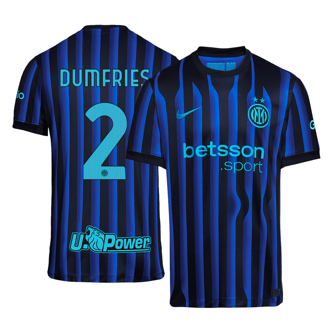 Inter Milan Tröja DUMFRIES #2 2025/26 Hemma Blå och svart