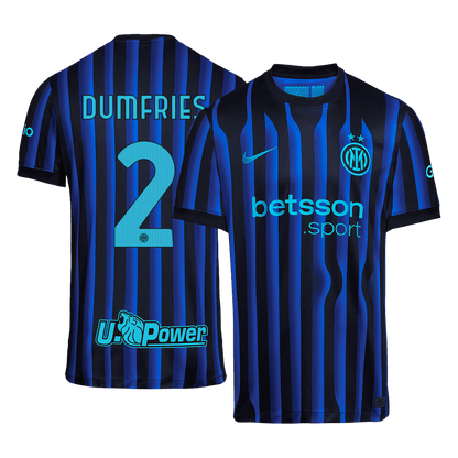 Inter Milan Tröja DUMFRIES #2 2025/26 Hemma Blå och svart
