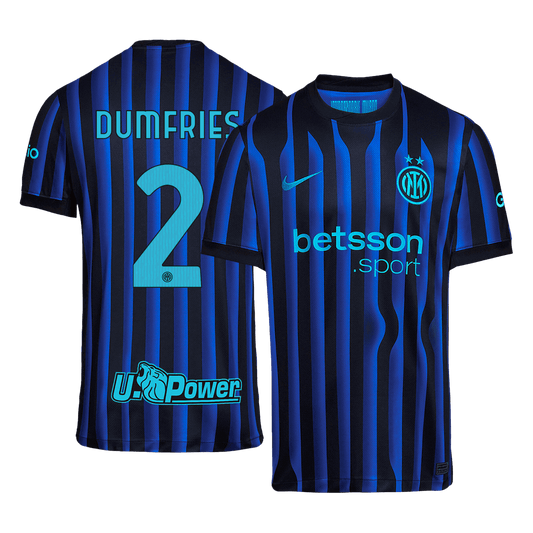 Inter Milan Tröja DUMFRIES #2 2025/26 Hemma Blå och svart