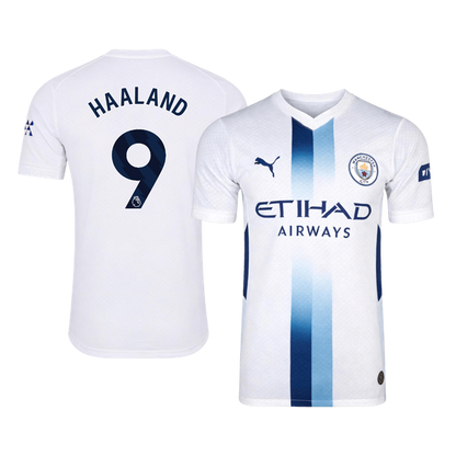 Manchester City Tröja HAALAND #9 2026/27 Tredje Autentisk Vit
