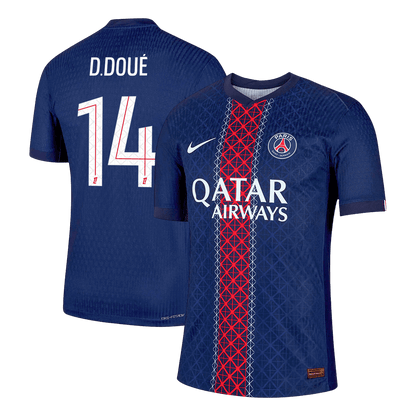 PSG Tröja D.DOUÉ #14 2025/26 Hemma Mörkblå