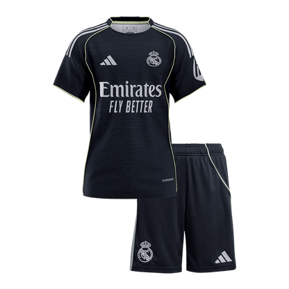 Real Madrid Tröja 2025/26 Borta Mörkblå Barn Premium