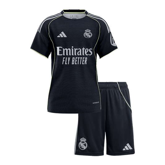 Real Madrid Tröja 2025/26 Borta Mörkblå Barn Premium