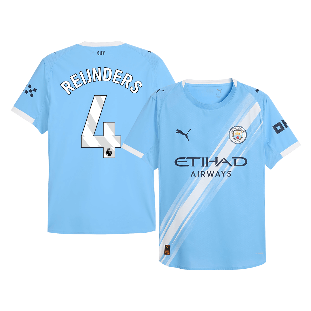 Manchester City Tröja REIJNDERS #4 2025/26 Hemma Blå