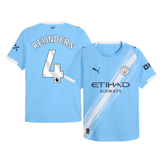 Manchester City Tröja REIJNDERS #4 2025/26 Hemma Blå