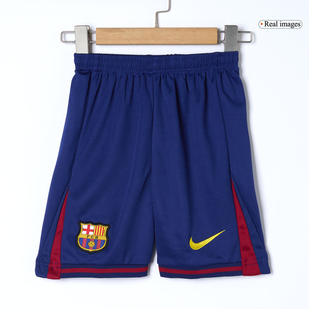 Barcelona Tröja 2025/26 Hemma Röd & Blå Barn Premium