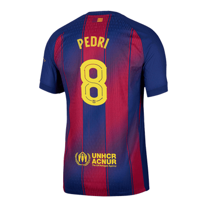 Barcelona Tröja PEDRI #8 2025/26 Hemma Röd & Blå - UCL-13