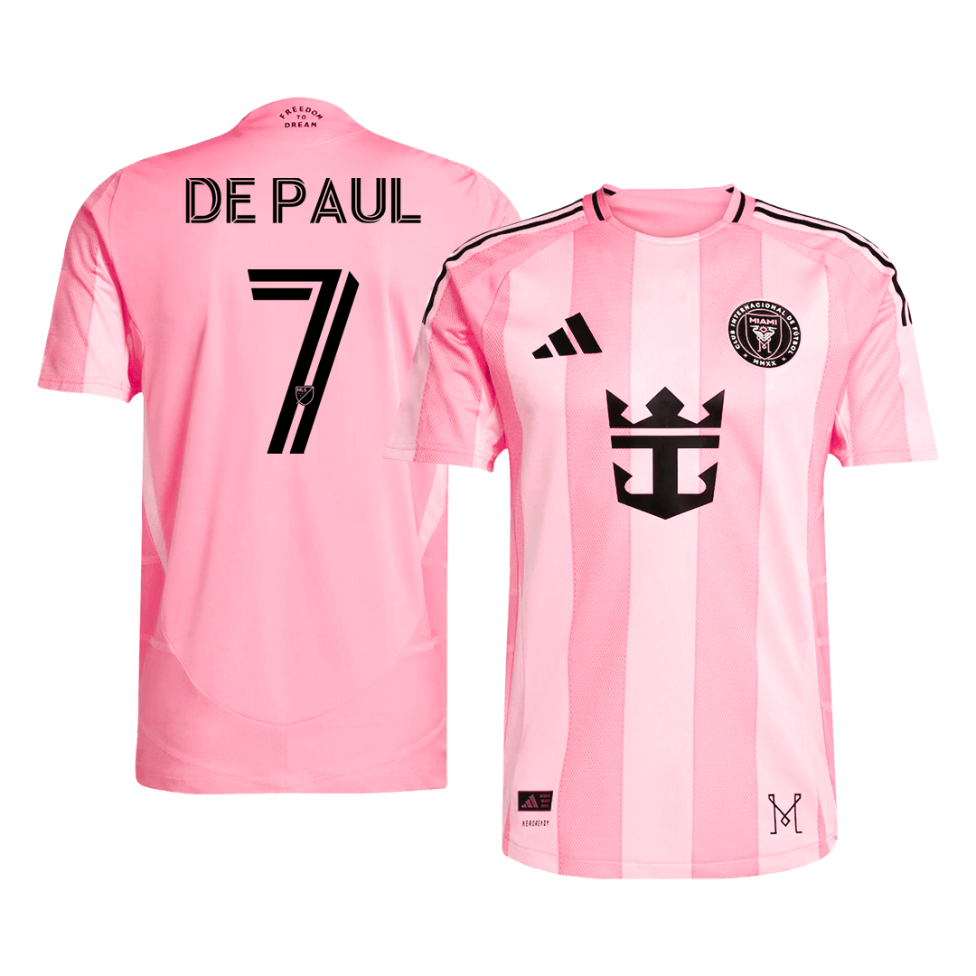 Inter Miami CF Tröja DE PAUL #7 2025 Hemma Rosa