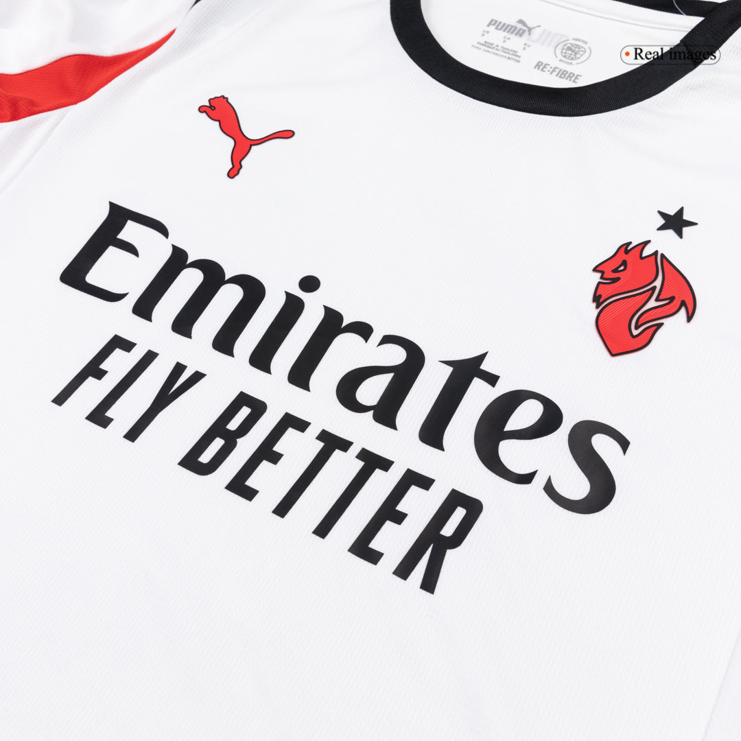 AC Milan Tröja 2025/26 Borta Långärmad Vit